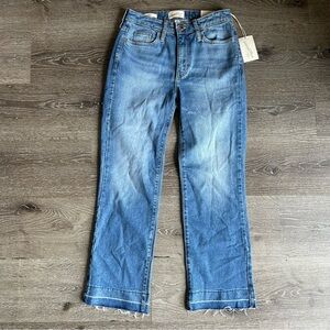 NWT 0 Universal Thread Medium Wash Ankle Bootcut Vintage Stretch Jeans